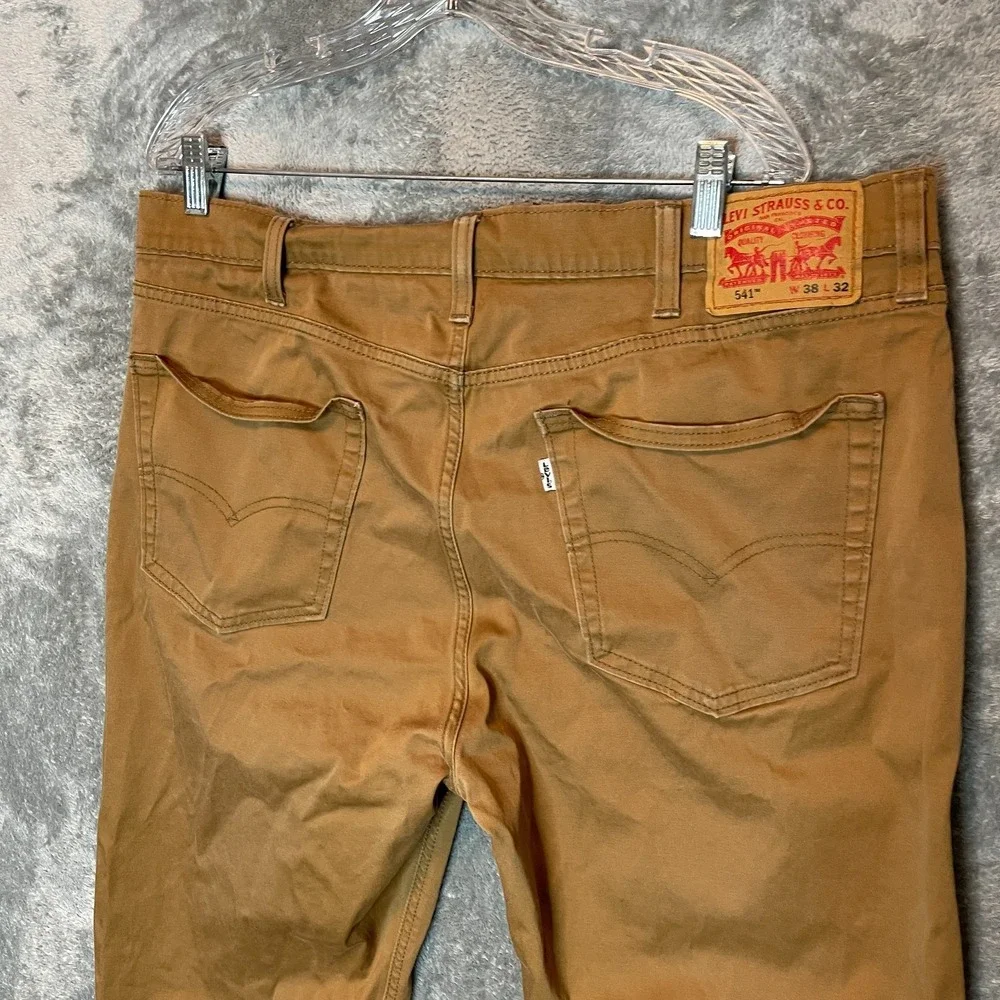 Levis 541 Mens Athletic Taper Brown Denim Jean‎ 38x31* Relaxed Casual Mid Rise